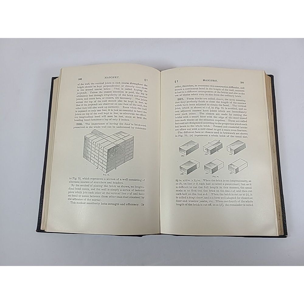 Vintage I.C.S. Reference Library Mathmatics‎ Masonry 1904 - Picture 15 of 16